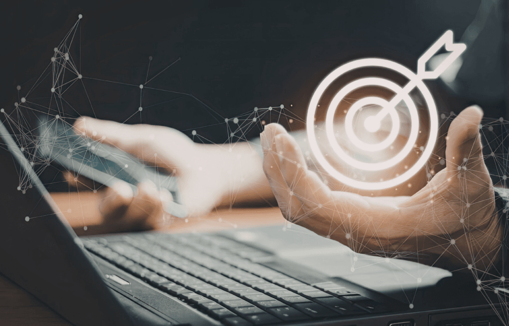 erreurs seo - referencement naturel - cible avec un ordinateur