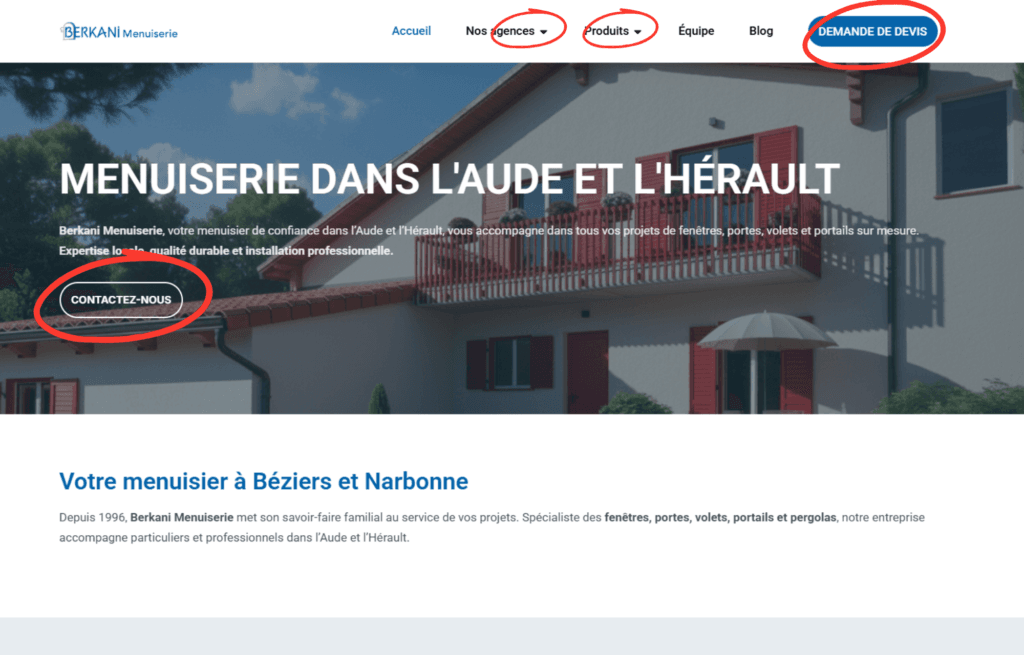 accessibilité numerique site de berkani